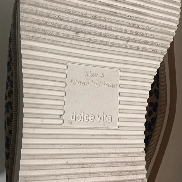 DOLCE VITA Haiden Womens Leopard Suede Slippers - Picture 14 of 14